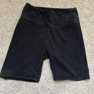 PINK Victoria's Secret Black Bike Shorts Stretchy Fit